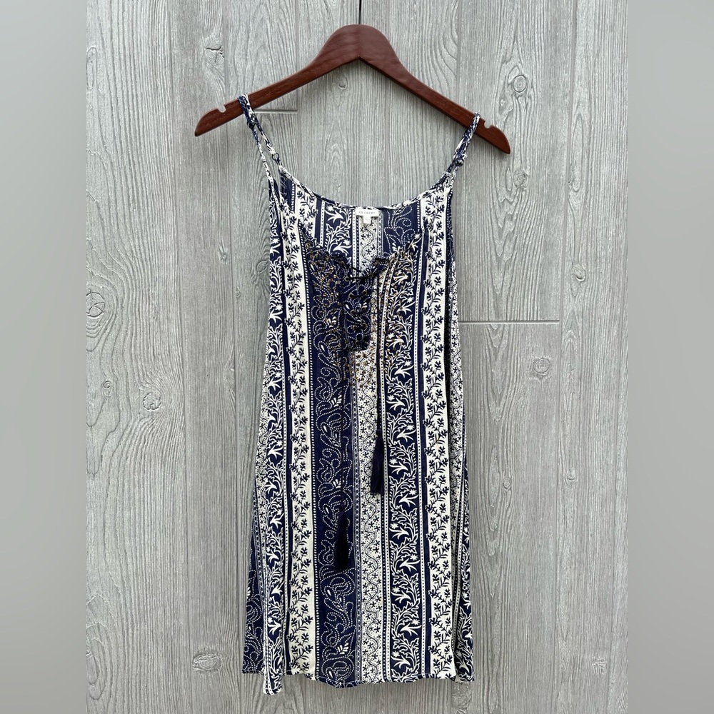 En Creme Boho Sundress Tunic Dress Size Small